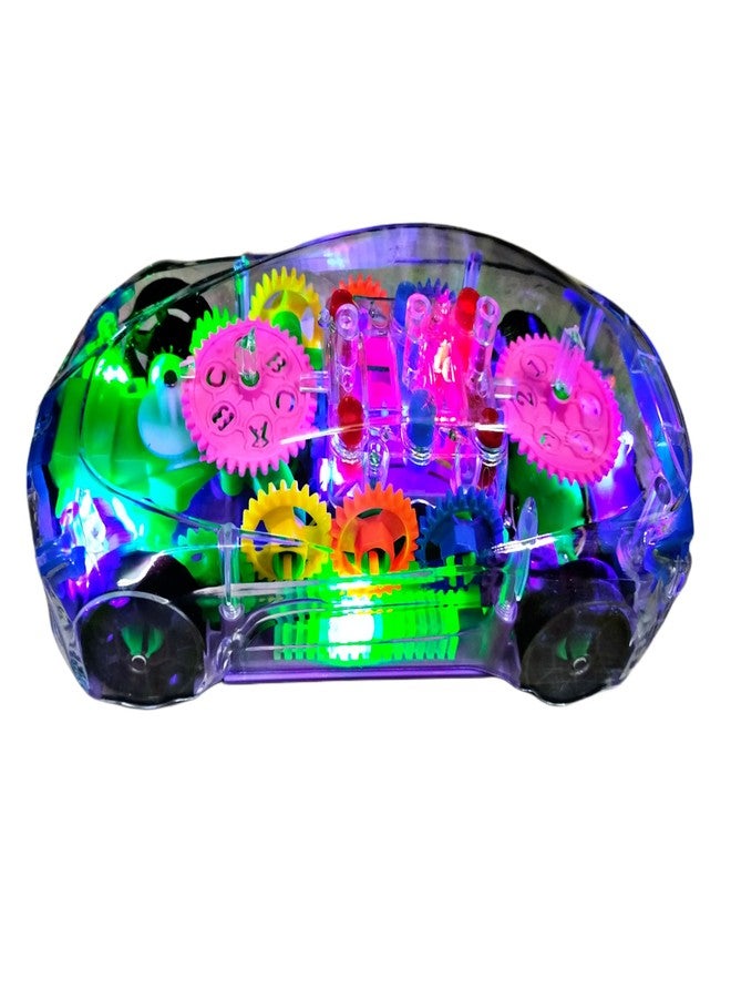 RUHANI Concept Musical and 3D Lights Kids Transparent Car, Toy for 2 to 5 Year Kids Baby Toy, Multicolor - Image 4